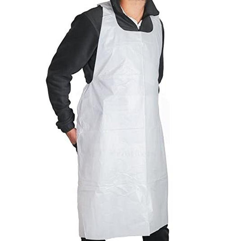 White Embossed Aprons - 28" x 46"